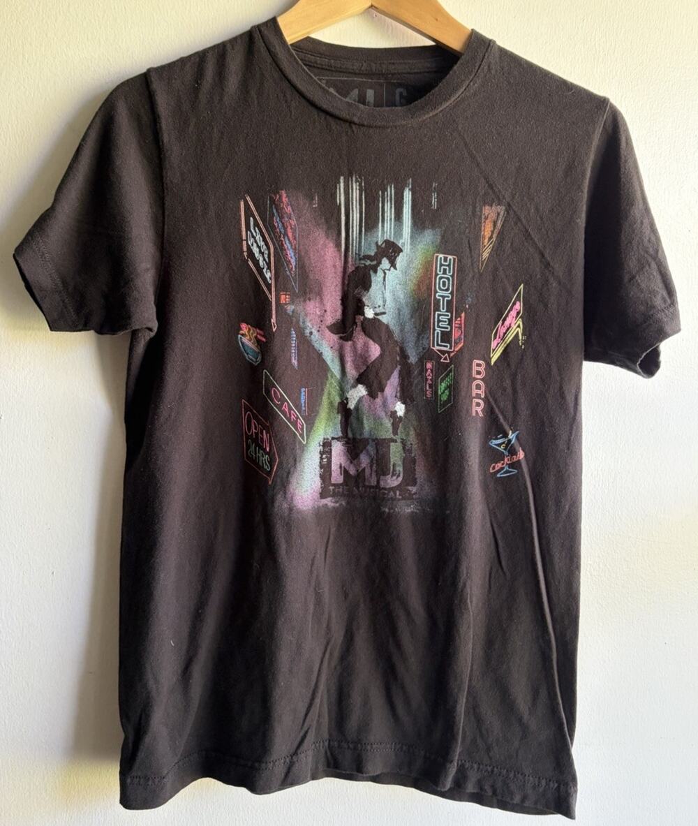 MJ The Musical T Shirt Adult Small Black Broadway Tour Merch Michael Jackson
